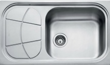FOSTER 1561 201 Lavello Cucina 1 Vasca Acciaio Incasso 86 cm Gocciolatoio Sx