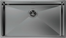 FOSTER 1717 816 Lavello Cucina 1 Vasca Incasso 75 cm in Acciaio Gun Metal Quadra R12