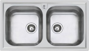FOSTER 1976 960 Lavello Cucina 2 Vasche Incasso Acciaio Inox 87 cm  Marine