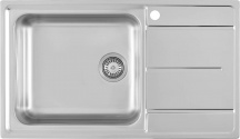 FOSTER 3218 002 Lavello Cucina 1 Vasca Incasso Gocciolatoio Dx 86 cm Acciaio
