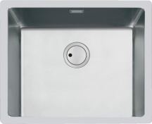 FOSTER 3355 050 Lavello Cucina 1 Vasca Incasso Filotop 54 cm Inox Spazzolato S4001