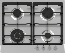 FOSTER 7014 032 Piano Cottura 4 fuochi a Gas 58 cm Piano Inox Spazzolato  Power