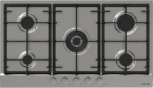 FOSTER 7017_032 Piano Cottura 5 fuochi a Gas 86 cm Acciaio Inox griglie in ghisa 701 032