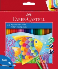 Faber Castell 114425 Confezione 24 Matite Colorate Acquerellabili