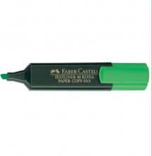 Faber Castell 154863 Evidenziatore 1 pezzo Verde Punta smussata