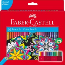 Faber Castell 111260 Confezione 60 Matite Eco Triangolari