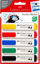 Faber Castell 159520 Blu Verde Rosso Giallo Punta smussata 5 pz