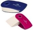 Faber Castell 182411 Gomma Sleeve Guscio VinacciaBlu