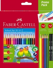 Faber Castell 201597 Confezione 18 Matitecol 4 Matite Col 2 Graf