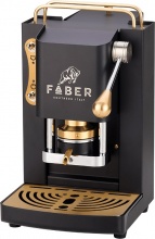 Faber Coffee PROMINIBLACKBASOTT Macchina da Caffè Pro Mini Deluxe Matt Black Ottone