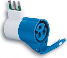 FANTON 73.000 Adattatore Da presa Industriale 220 V a presa 2 Poli + Terra