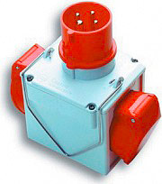 FANTON 73.111 Adattatore Da presa Industriale 380 V a doppia 380 Volt