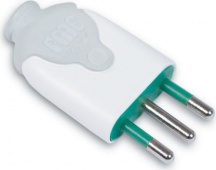 FANTON 80.020 Spina Elettrica 16 A 2 Poli + Terra Alveoli in Ottone