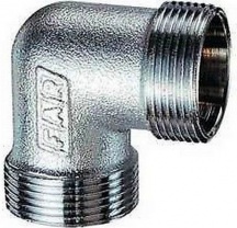 Far 536012 Gomito Doppio 12 Monocono Rame Cromato