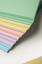 Favini A69X524 Cartoncini colorati 50 Fogli gr 200 Mix 5 Acqua A4