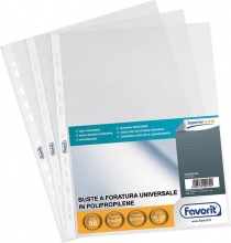 Favorit 100460026 Confezione 50 Buste a Foratura Air-Special