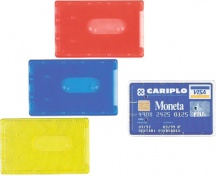 Favorit 100500080 Confezione 100 Portacards Rigido Pvc Trasp