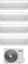 Ferroli 2CP001HF1HF1HF1HF+2CP001SF Climatizzatore Quadri Split Inverter 9+9+9+9 A++A WIFI con 28-4 Giada M