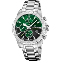 Festina F20704-5 Orologio Uomo Analogico Acciaio Cronometro Impermeabile
