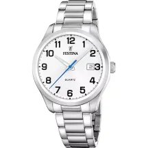 Festina F20736-1 Orologio Uomo Analogico Acciaio Inox Calendario  Classics