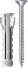 Fischer 504417 Confezione 15 Tasselli in Nylon SX d.6.0 mm con vite croce 15 Pz