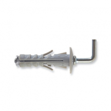 Fischer 504442 Tasselli universali nylon � 9 mm con gancio cancano medio 6 pz
