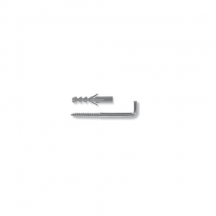 Fischer 504535 Tasselli universali in Nylon 8 mm con gancio cancano lungo 4 pz