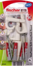Fischer 557924 Ancoraggio a vite e tassello 4 pz a muro 40 mm