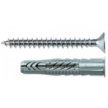 Fischer 71905 Tasselli UX universali Nylon � 6 mm con vite testa croce 10 pz