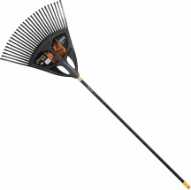 Fiskars 1015645 Scopa da Giardino Esterni per Foglie L 173 cm Manico alluminio