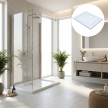 Fluxy 2070214 Piatto Doccia Serie Flat Rettangolare cm 70x100