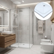 Fluxy 2070220 Piatto Doccia Serie Flat Rettangolare cm 80x100