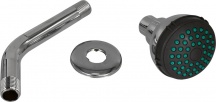 Fluxy 9511108KC Soffione Per Doccia Linea Dark Grey Abs Cromato
