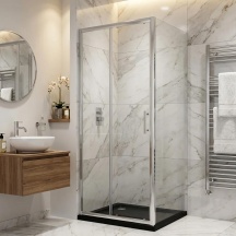 Fluxy SW100A Pannello Cristallo Scorrevole Per Box Doccia Diamante cm 100xH 185