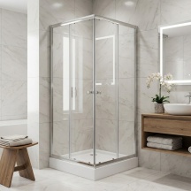 Fluxy SW8024 (80X100) Box Doccia Cristallo a Due Porte Giada cm 80x100 H 185
