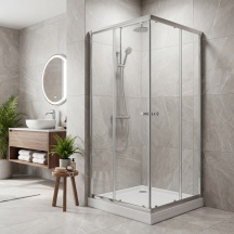 Fluxy SW8024 (80X120) Box Doccia Cristallo a Due Porte Giada cm 80x120 H 185