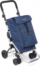 Foppapedretti 9702001100 Carrello Spesa 48x40xh110 cm Alluminio Blue Jeans