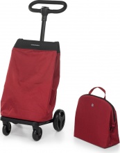Foppapedretti 9702003401 Carrello Portaspesa 46 Litri 41x58x99 cm con Borsa Termica Rosso