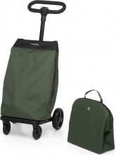 Foppapedretti 9702003402 Carrello Portaspesa 46 Litri 41x58x99 cm con Borsa Termica Verde