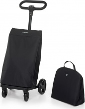 Foppapedretti 9702003403 Carrello Portaspesa 46 Litri 41x58x99 cm con Borsa Termica Nero