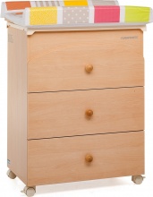 Foppapedretti 9900067603 Fasciatoio neonato Cassettiera Vaschetta bagnetto Naturale Lucy