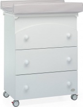 Foppapedretti 9900071310 Fasciatoio neonato Cassettiera Vaschetta Estraibile Bianco Patty