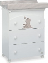 Foppapedretti 9900073410 Golosone Fasciatoio Cassettiera Vaschetta Estraibile 3 Cassetti