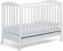 Foppapedretti 9900170210 Lettino Culla Neonato in Legno con Cassettone Bianco Lucy
