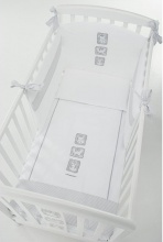 Foppapedretti 9900279144 Piumone Lettino Set 3 Pezzi Babyzoo colore Grigio