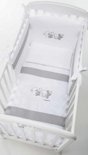 Foppapedretti 9900279180 Piumone Lettino Set 3 Pezzi Piccoli Amici colore Grigio