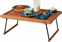 Foppapedretti FOPPA9900381006 Vassoio in Legno con Gambe pieghevoli Noce - 9900381006