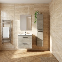 FORES HABITAT 305460C Colonna Bagno Sospesa 2 Ante 150x30x25 cm Rovere Alaska - Athena