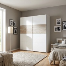 FORES HABITAT ARM182A Armadio Guardaroba 2 ante scorrevoli 180x60x200 cm Bianco
