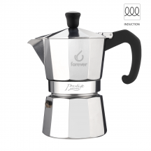 Forever 1021970 Moka Induzione 3 Tazze Caffettiera Macchinetta Caff�